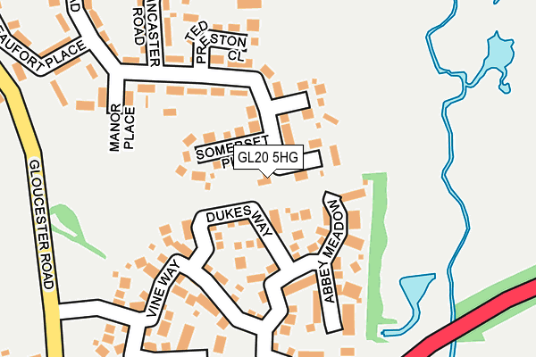 GL20 5HG map - OS OpenMap – Local (Ordnance Survey)