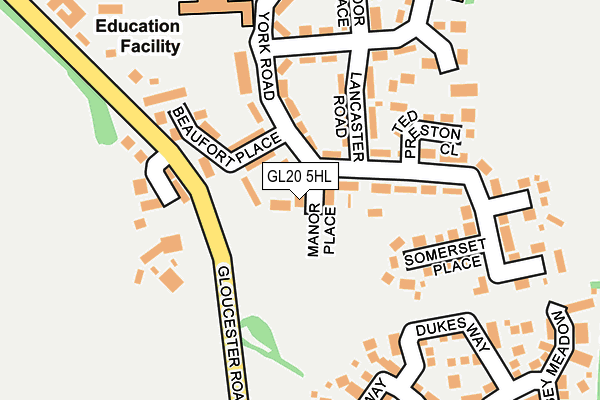 GL20 5HL map - OS OpenMap – Local (Ordnance Survey)