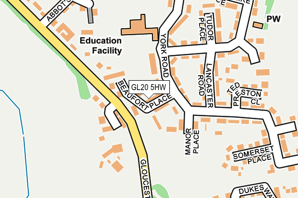 GL20 5HW map - OS OpenMap – Local (Ordnance Survey)