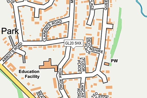 GL20 5HX map - OS OpenMap – Local (Ordnance Survey)