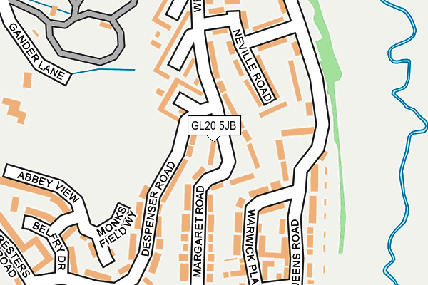 GL20 5JB map - OS OpenMap – Local (Ordnance Survey)
