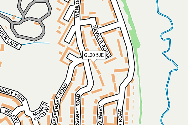 GL20 5JE map - OS OpenMap – Local (Ordnance Survey)