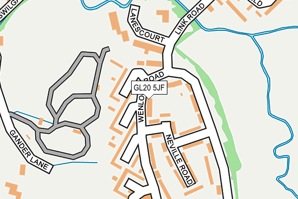 GL20 5JF map - OS OpenMap – Local (Ordnance Survey)
