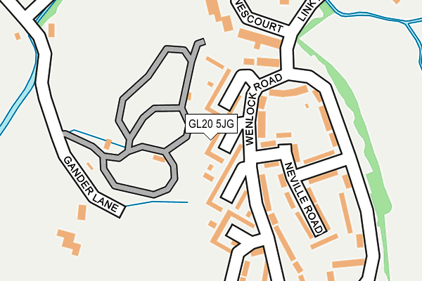 GL20 5JG map - OS OpenMap – Local (Ordnance Survey)