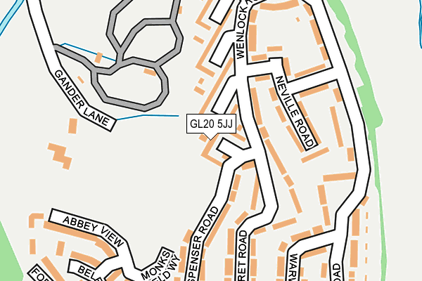 GL20 5JJ map - OS OpenMap – Local (Ordnance Survey)