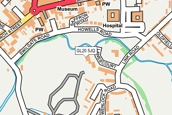 GL20 5JQ map - OS OpenMap – Local (Ordnance Survey)
