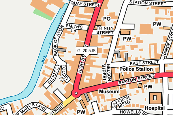GL20 5JS map - OS OpenMap – Local (Ordnance Survey)