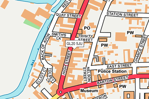 GL20 5JU map - OS OpenMap – Local (Ordnance Survey)