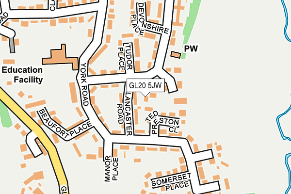 GL20 5JW map - OS OpenMap – Local (Ordnance Survey)