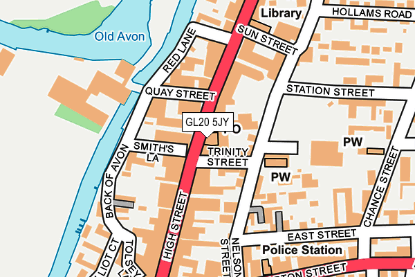 GL20 5JY map - OS OpenMap – Local (Ordnance Survey)