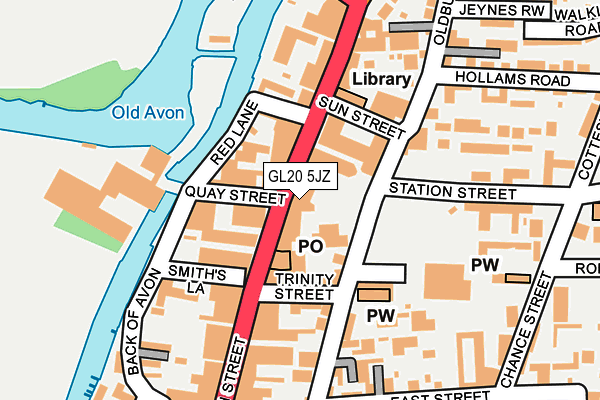 GL20 5JZ map - OS OpenMap – Local (Ordnance Survey)