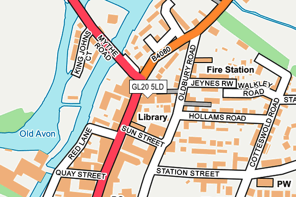 GL20 5LD map - OS OpenMap – Local (Ordnance Survey)