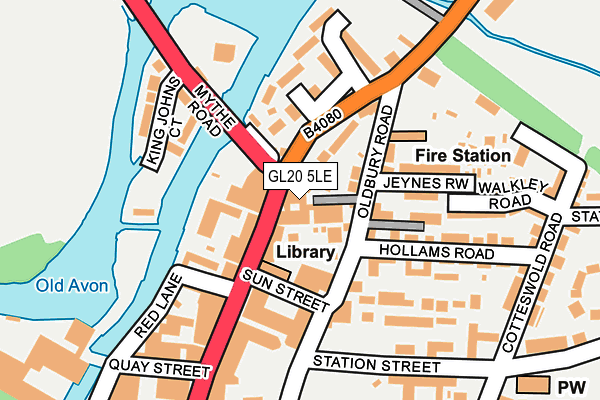 GL20 5LE map - OS OpenMap – Local (Ordnance Survey)