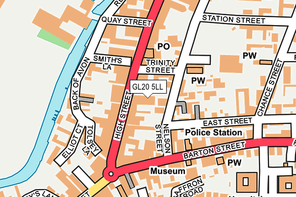 GL20 5LL map - OS OpenMap – Local (Ordnance Survey)