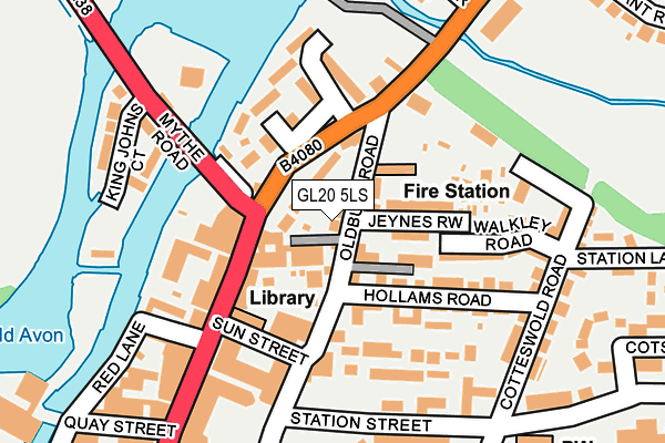 GL20 5LS map - OS OpenMap – Local (Ordnance Survey)