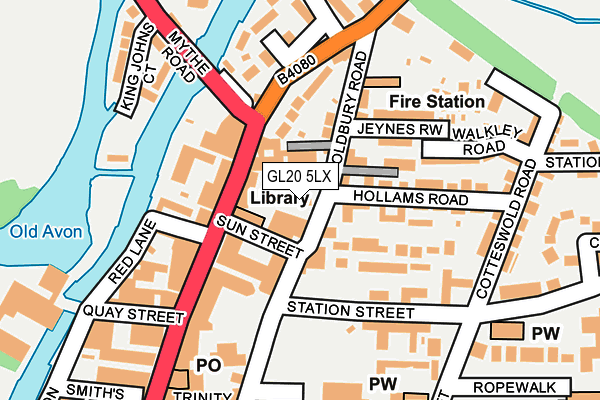 GL20 5LX map - OS OpenMap – Local (Ordnance Survey)