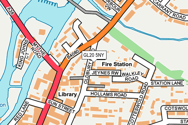 GL20 5NY map - OS OpenMap – Local (Ordnance Survey)