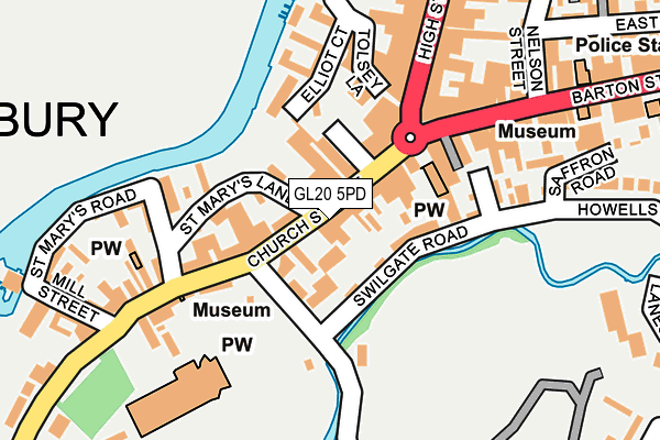 GL20 5PD map - OS OpenMap – Local (Ordnance Survey)