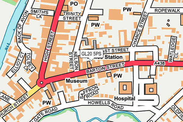 GL20 5PS map - OS OpenMap – Local (Ordnance Survey)