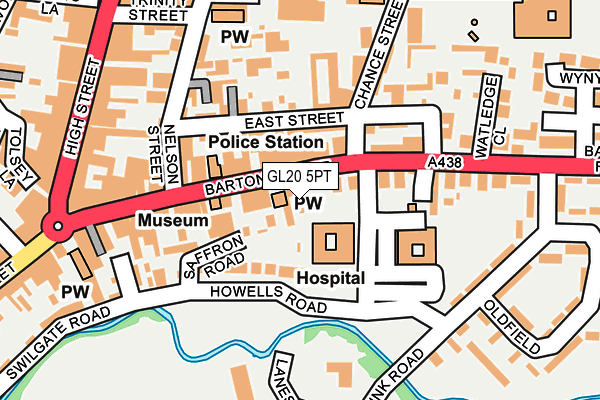 GL20 5PT map - OS OpenMap – Local (Ordnance Survey)