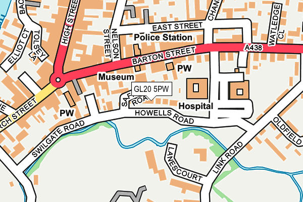 GL20 5PW map - OS OpenMap – Local (Ordnance Survey)