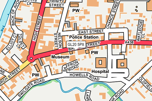 GL20 5PX map - OS OpenMap – Local (Ordnance Survey)