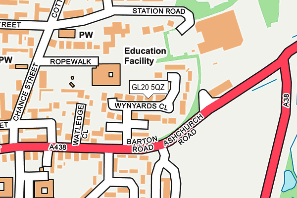 GL20 5QZ map - OS OpenMap – Local (Ordnance Survey)