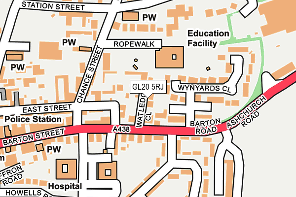 GL20 5RJ map - OS OpenMap – Local (Ordnance Survey)