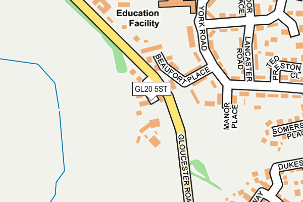 GL20 5ST map - OS OpenMap – Local (Ordnance Survey)