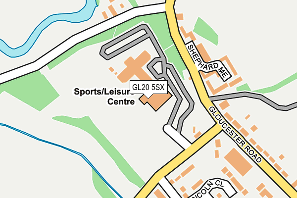 GL20 5SX map - OS OpenMap – Local (Ordnance Survey)