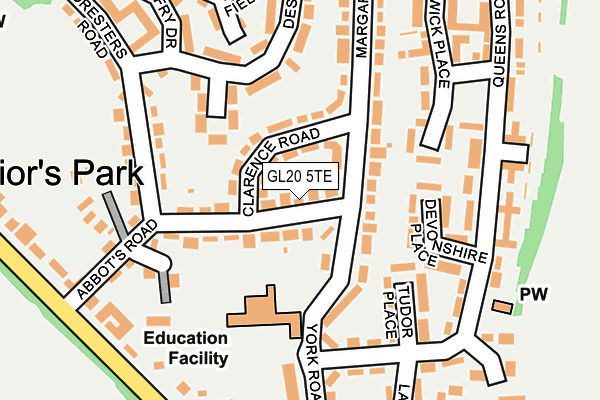 GL20 5TE map - OS OpenMap – Local (Ordnance Survey)