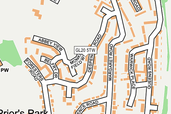 GL20 5TW map - OS OpenMap – Local (Ordnance Survey)