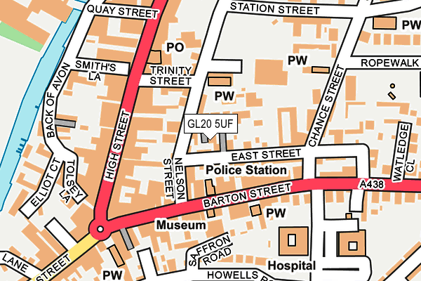 GL20 5UF map - OS OpenMap – Local (Ordnance Survey)