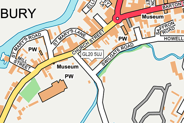 GL20 5UJ map - OS OpenMap – Local (Ordnance Survey)