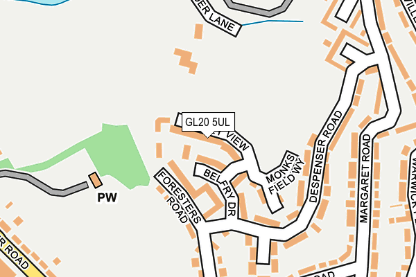 GL20 5UL map - OS OpenMap – Local (Ordnance Survey)