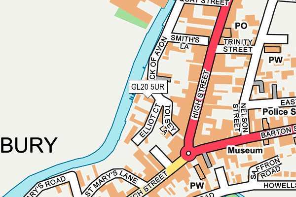 GL20 5UR map - OS OpenMap – Local (Ordnance Survey)