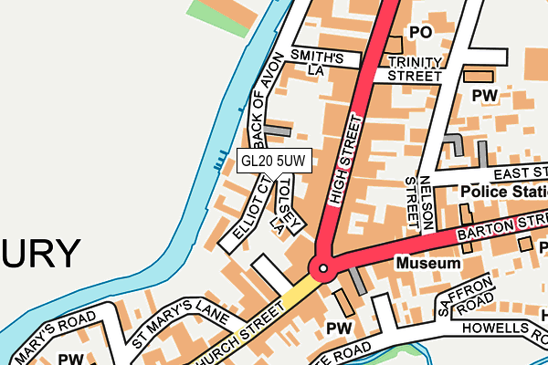 GL20 5UW map - OS OpenMap – Local (Ordnance Survey)