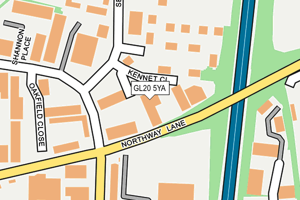 GL20 5YA map - OS OpenMap – Local (Ordnance Survey)