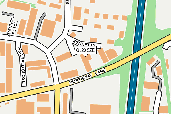 GL20 5ZE map - OS OpenMap – Local (Ordnance Survey)