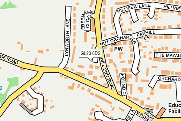 GL20 6DS map - OS OpenMap – Local (Ordnance Survey)