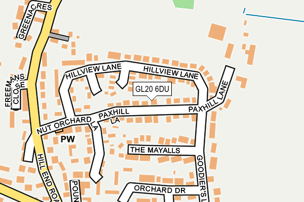 GL20 6DU map - OS OpenMap – Local (Ordnance Survey)