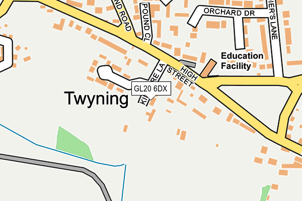 GL20 6DX map - OS OpenMap – Local (Ordnance Survey)