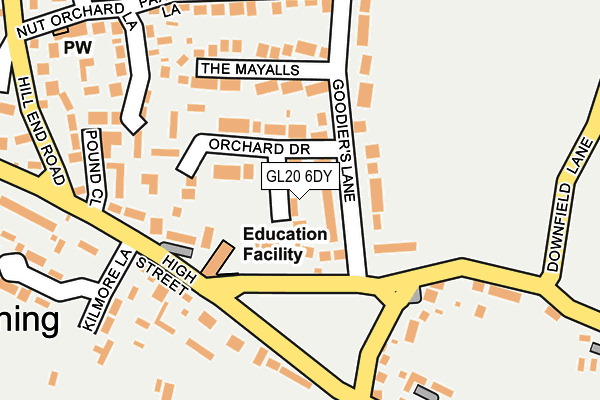 GL20 6DY map - OS OpenMap – Local (Ordnance Survey)