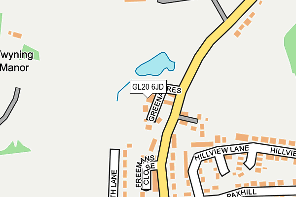 GL20 6JD map - OS OpenMap – Local (Ordnance Survey)