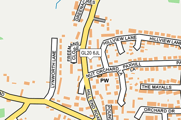 GL20 6JL map - OS OpenMap – Local (Ordnance Survey)