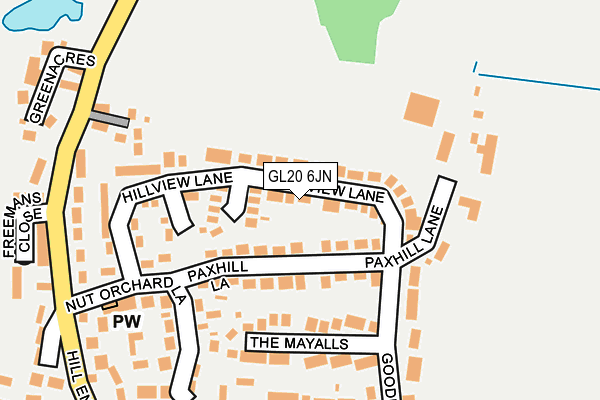 GL20 6JN map - OS OpenMap – Local (Ordnance Survey)