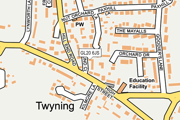 GL20 6JS map - OS OpenMap – Local (Ordnance Survey)