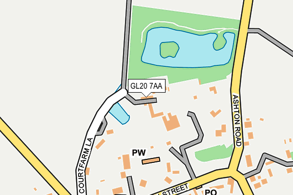 GL20 7AA map - OS OpenMap – Local (Ordnance Survey)