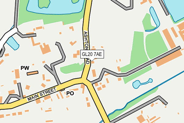 GL20 7AE map - OS OpenMap – Local (Ordnance Survey)