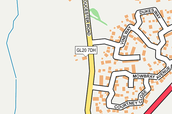 GL20 7DH map - OS OpenMap – Local (Ordnance Survey)